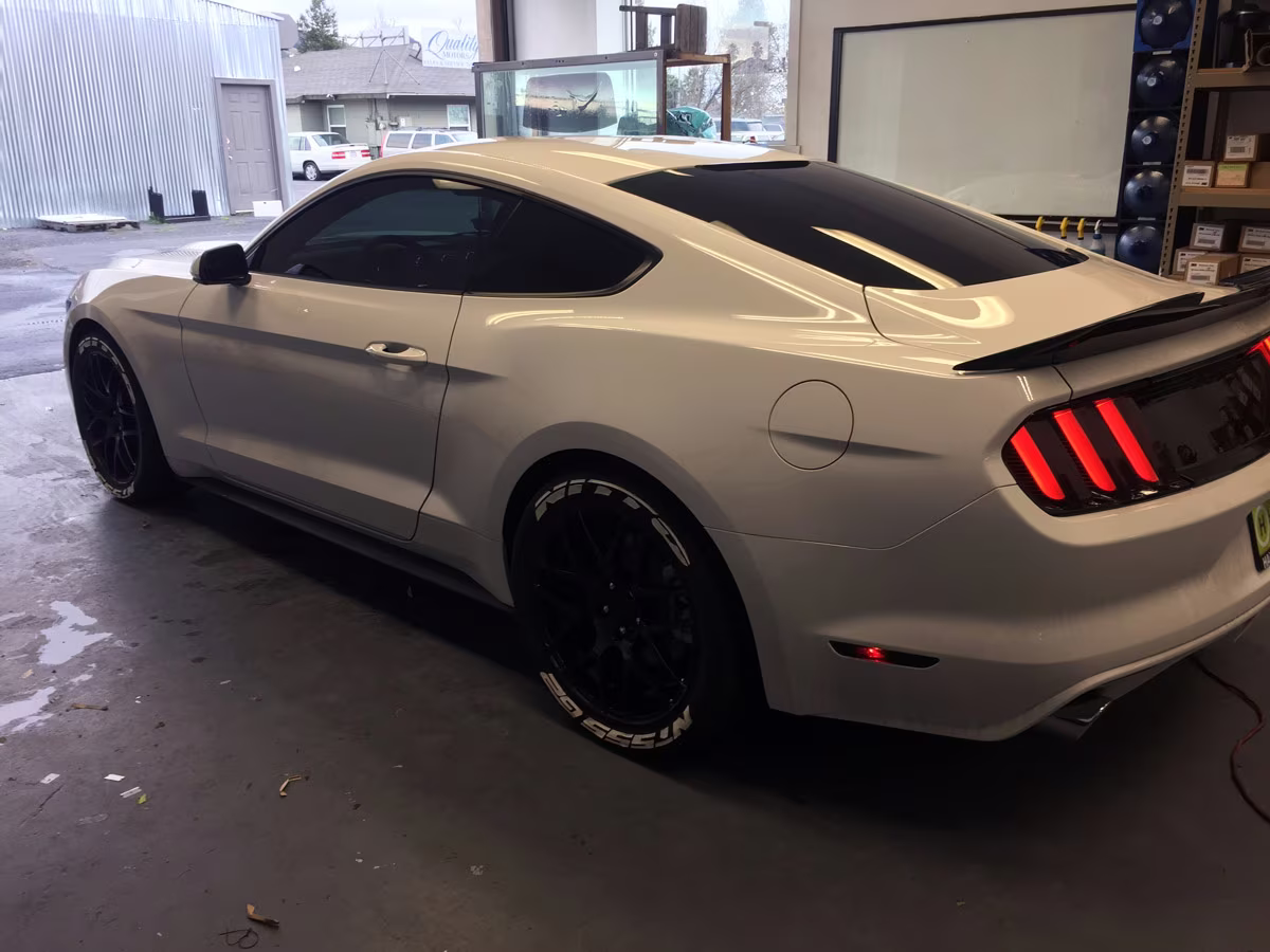 Ford Mustang after tinting — example